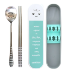BLUETABLE Noiseless Stainless Steel Spoon Case Set / Made in Korea - EmpressKorea