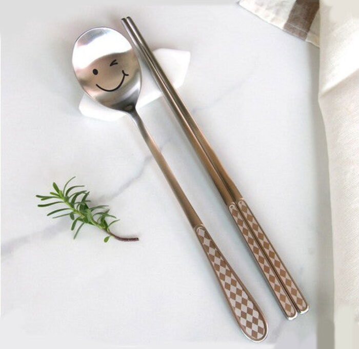 BLUETABLE Noiseless Stainless Steel Spoon Case Set / Made in Korea - EmpressKorea