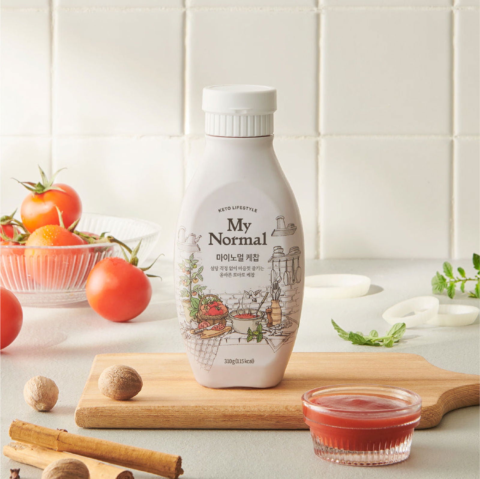 My Normal low-calorie tomato ketchup, 310g, 2 pieces - EmpressKorea