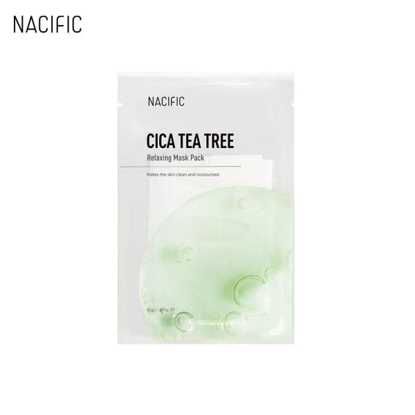 NACIFIC Cica Teatree Relaxing Mask 30g*20ea - EmpressKorea