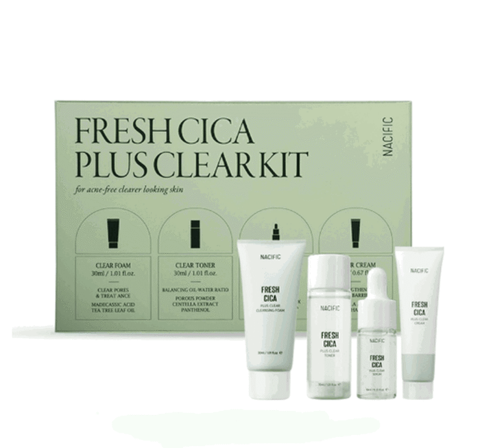 NACIFIC Fresh Cica Plus Clear Kit (Travel Set) - EmpressKorea