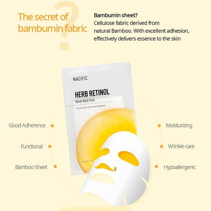 NACIFIC Herb Retinol Relief Mask 30g*10ea - EmpressKorea