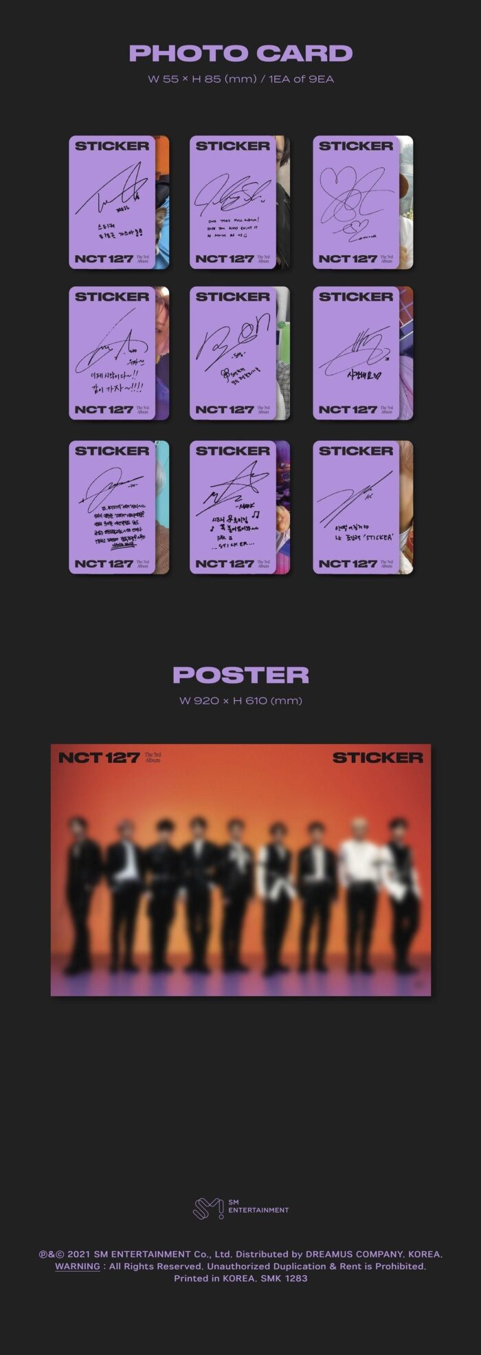 NCT 127 - 3rd Album: STICKER (Sticker Ver.) - EmpressKorea