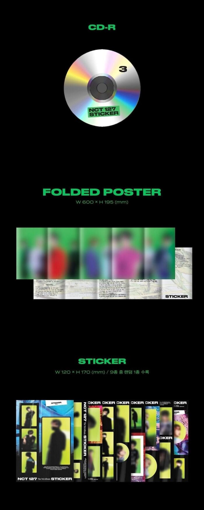 NCT 127 - 3rd Album: STICKER (Sticky Ver.) - EmpressKorea