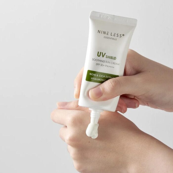 NINE LESS Essentials UV Shield Soothing Sun Cream SPF 50+ PA++++ 50g - EmpressKorea