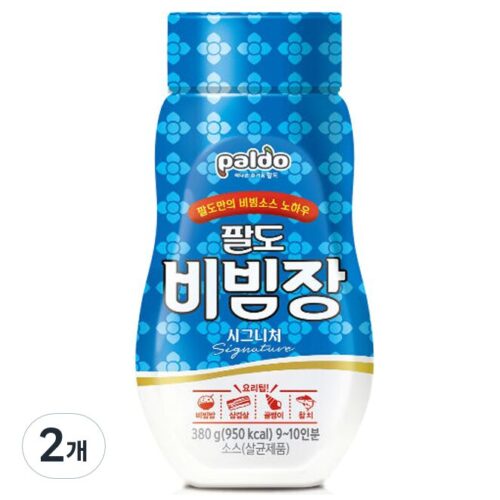 Paldo Bibimjang Sauce Naengmyeonjang Bibim/Naengmyeonjang 380g x 2 pieces - EmpressKorea