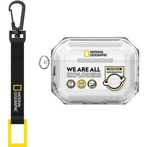 National Geographic Crystal Bumper Wappen AirPods Pro 2 Case - EmpressKorea