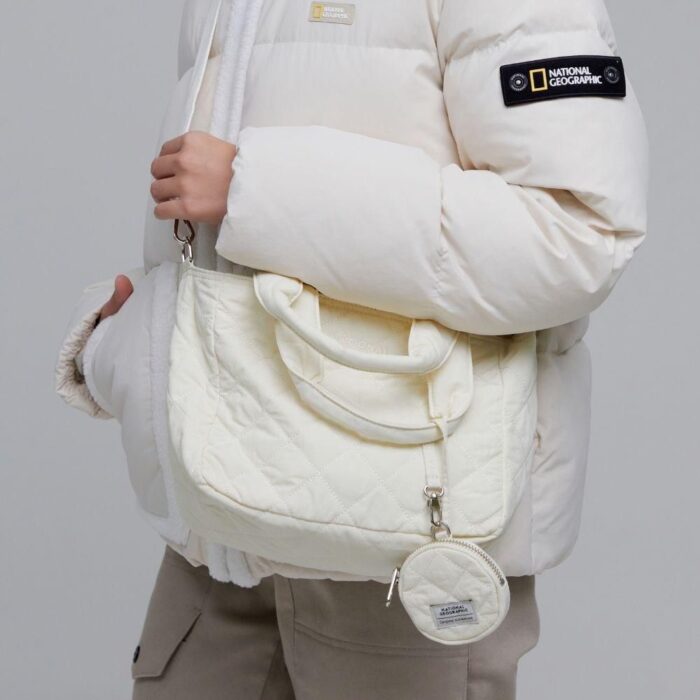 National Geographic N234ATO560 Padded Tote Bag IVORY - EmpressKorea
