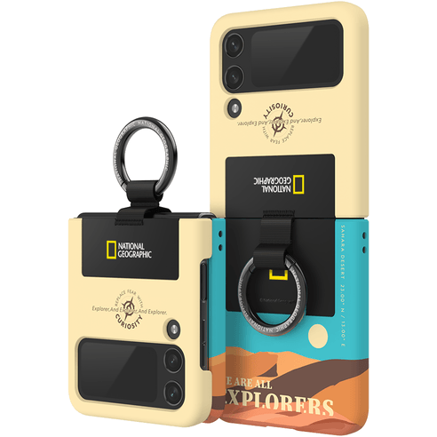 National Geographic Ring Strap Galaxy Z Flip 4 Case - EmpressKorea