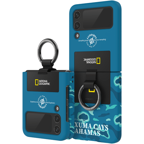National Geographic Ring Strap Galaxy Z Flip 4 Case - EmpressKorea