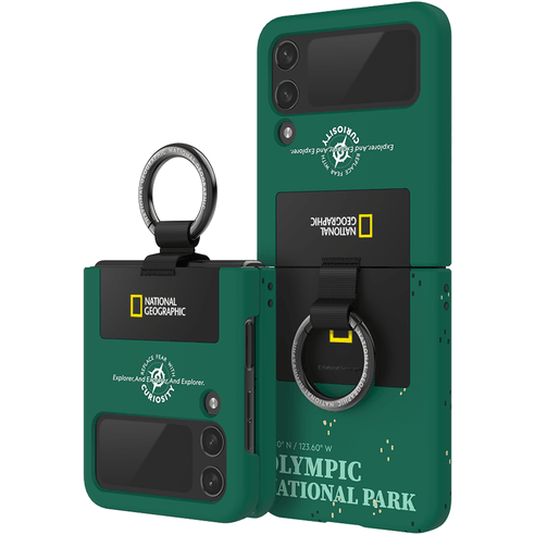 National Geographic Ring Strap Galaxy Z Flip 4 Case - EmpressKorea