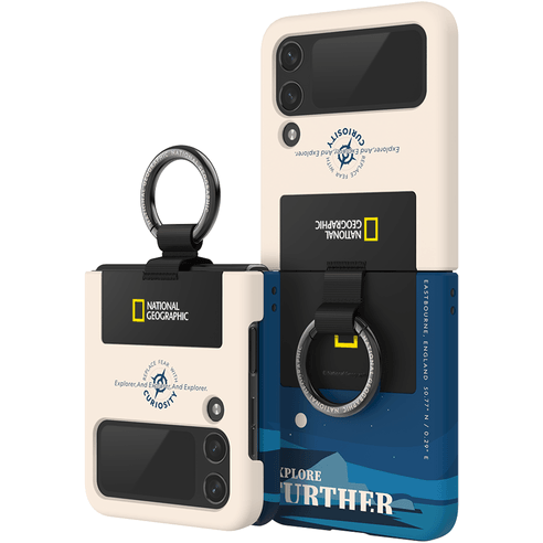 National Geographic Ring Strap Galaxy Z Flip 4 Case - EmpressKorea