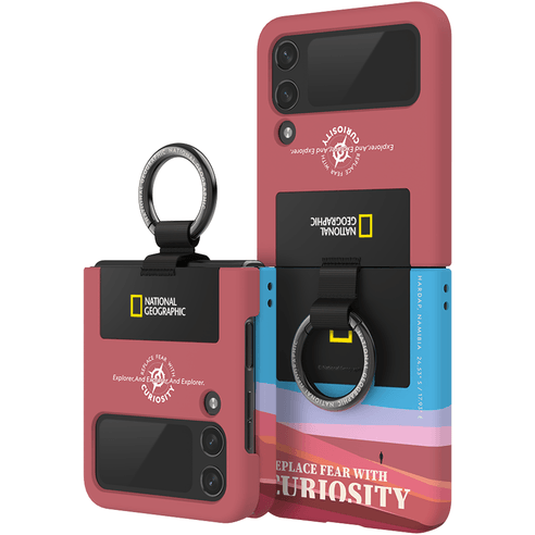 National Geographic Ring Strap Galaxy Z Flip 4 Case - EmpressKorea