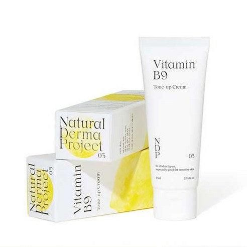 Natural Derma Project Vitamin B9 Tone-up Whitening Cream 65ml - EmpressKorea