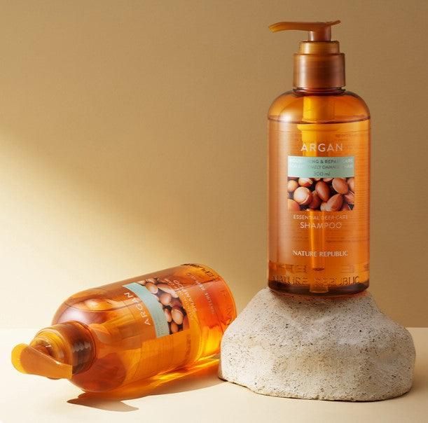 Nature Republic Argan Essential Deep Care Shampoo 300ml - EmpressKorea