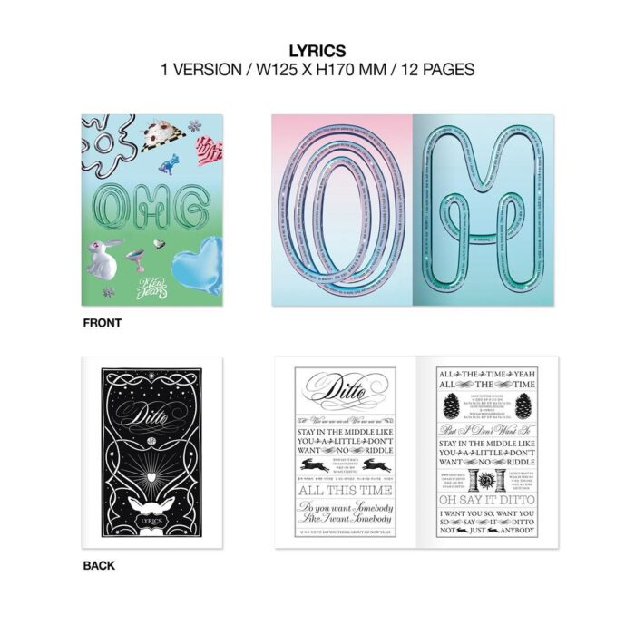 NewJeans - 1st Single Album: OMG (Message Card Ver.) - EmpressKorea