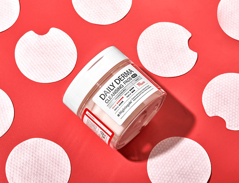 Nightingale Daily Derma Cleansing Pads Mild 270ml 70EA - EmpressKorea