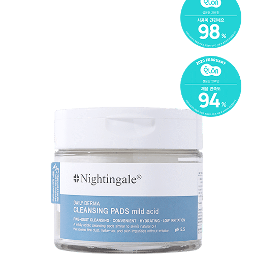 Nightingale Daily Derma Cleansing Pads mild acid 270ml 70ea - EmpressKorea
