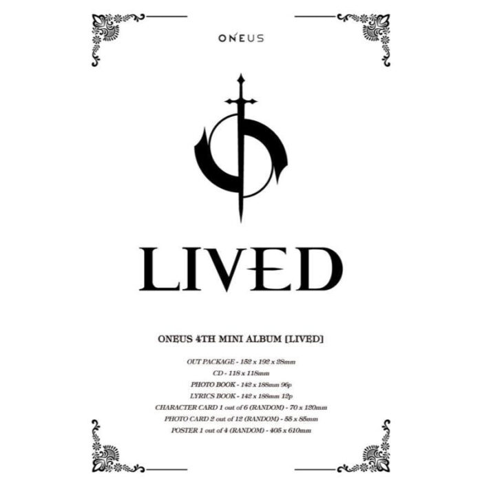 ONEUS - 4th Mini Album: LIVED - EmpressKorea