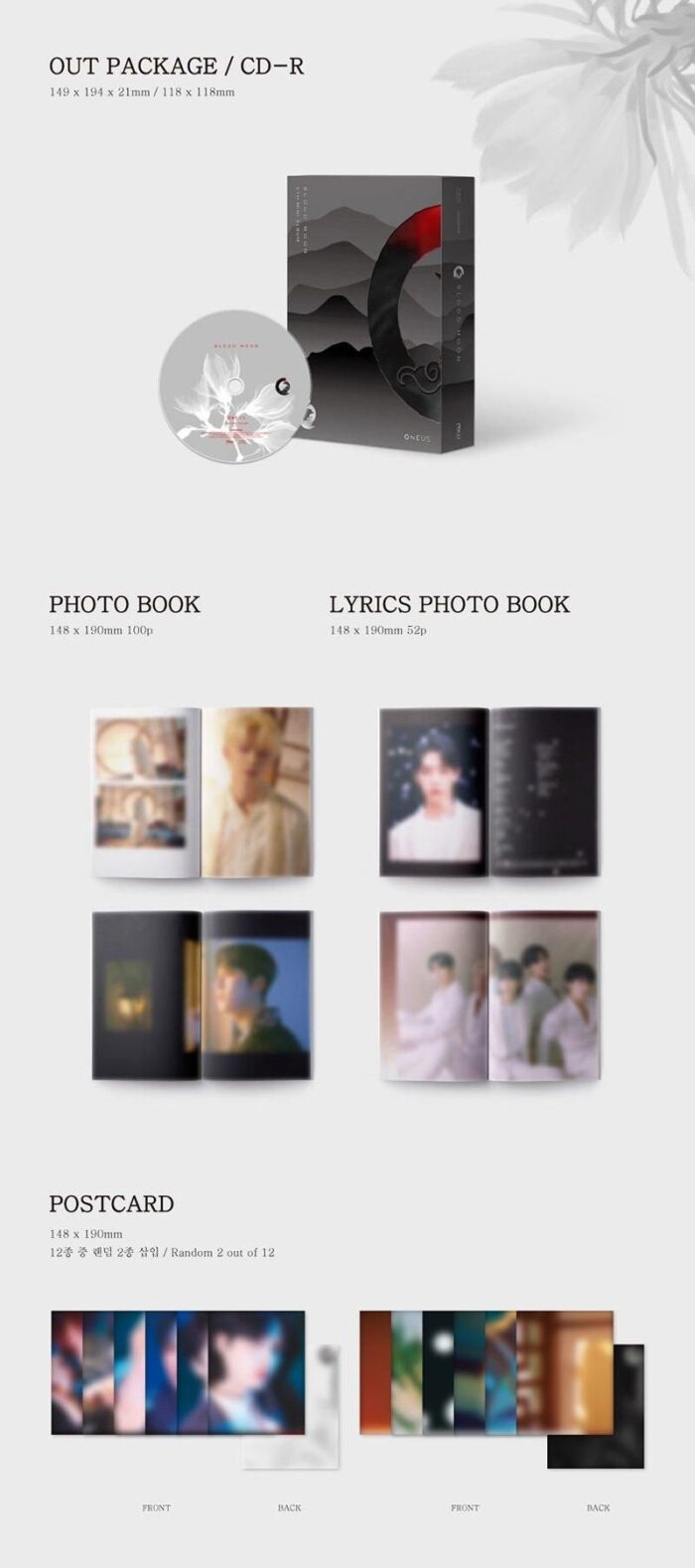 ONEUS - 6th Mini Album: Blood Moon - EmpressKorea