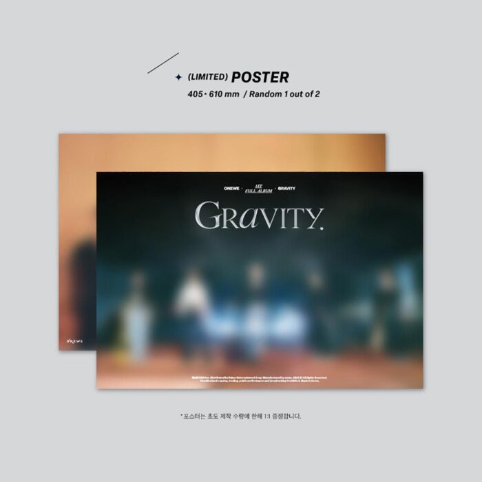 ONEWE - 1st English Full Album: GRAVITY - EmpressKorea