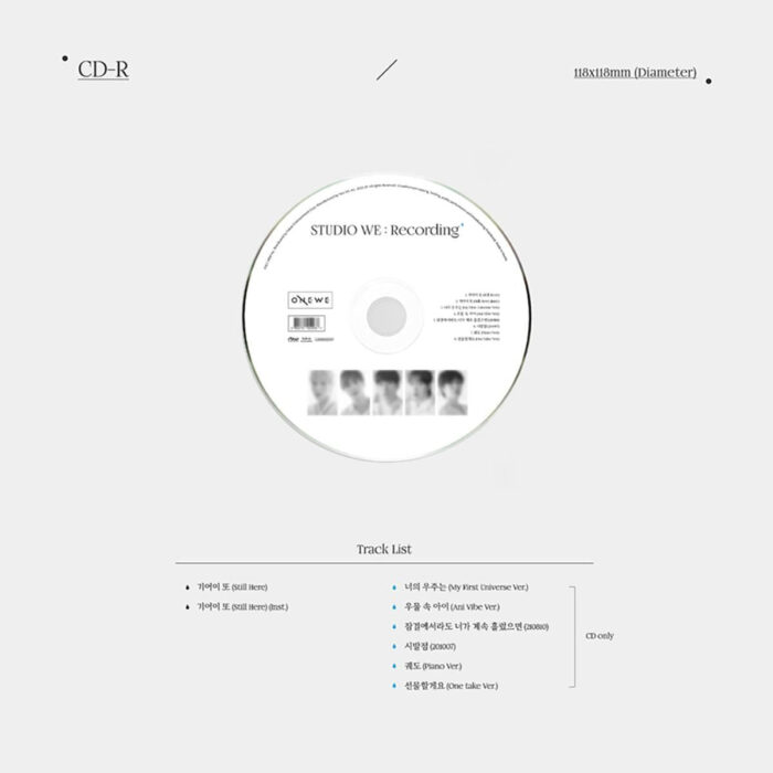 ONEWE - 3rd Demo Album: STUDIO WE Recording #3 - EmpressKorea