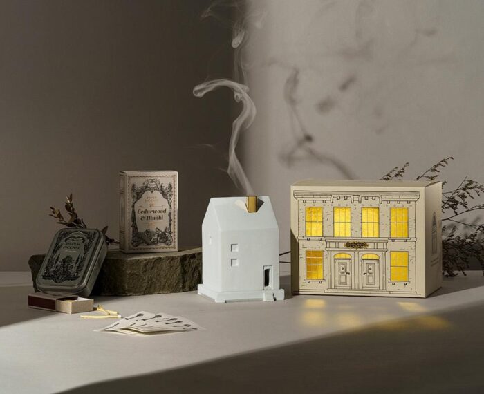 OPTATUM “Emotional Interior” Paper Incense & Grid House Holder Gift Set - EmpressKorea