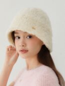 OVLA wool blended cotton candy knit bucket hat - EmpressKorea