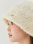 OVLA wool blended cotton candy knit bucket hat - EmpressKorea