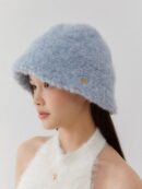 OVLA wool blended cotton candy knit bucket hat - EmpressKorea