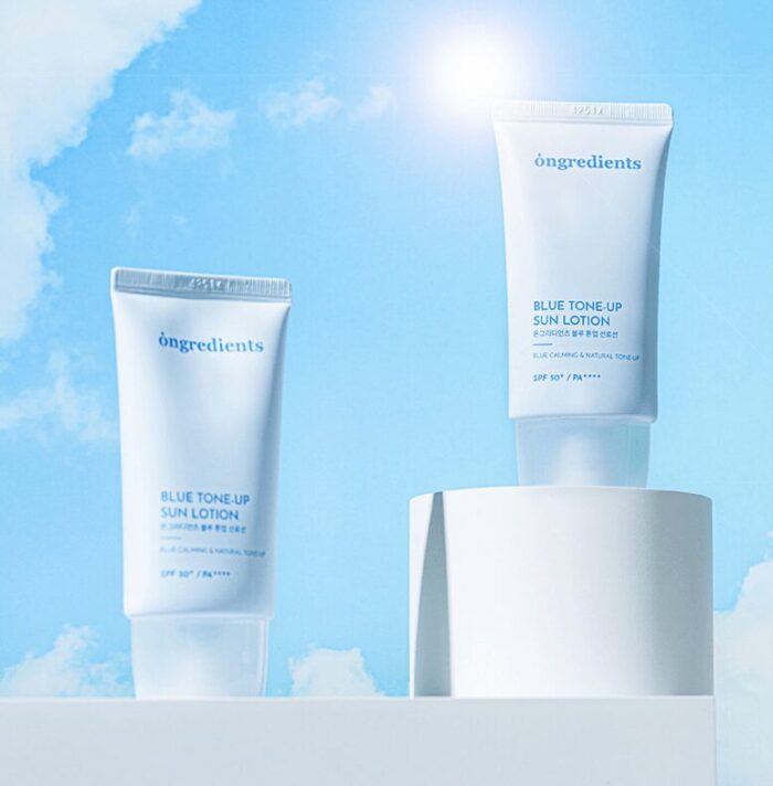 Ongredients Blue Tone-Up Sun Lotion SPF 50+ PA++++ 50ml - EmpressKorea