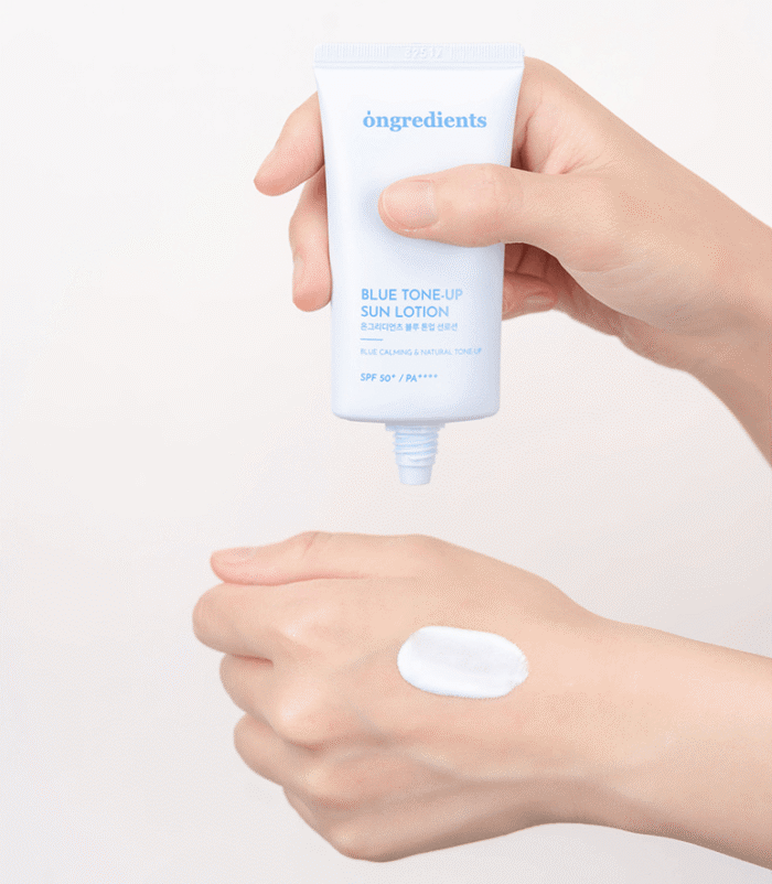 Ongredients Blue Tone-Up Sun Lotion SPF 50+ PA++++ 50ml - EmpressKorea