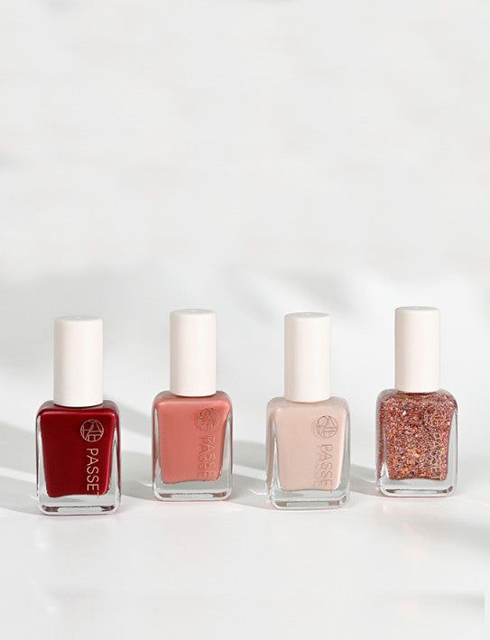 PASSET Celeb Manicure Nail Dry Rose 4-Piece Set 10ml*4 - EmpressKorea