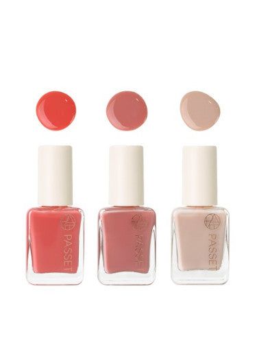 PASSET Celeb Manicure Nail Polish Color F 3-piece Set 7ml (Color 9 20 21) - EmpressKorea