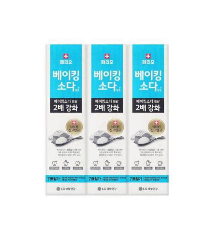 PERIOE Baking Soda Toothpaste 100g 3pcs - EmpressKorea