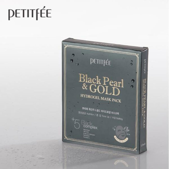 PETITFÉE BLACK PEARL & GOLD MASK PACK  32g*5ea - EmpressKorea