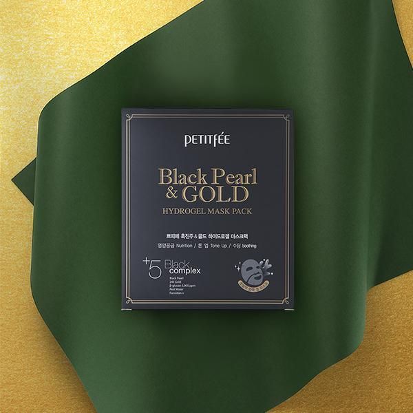 PETITFÉE BLACK PEARL & GOLD MASK PACK  32g*5ea - EmpressKorea