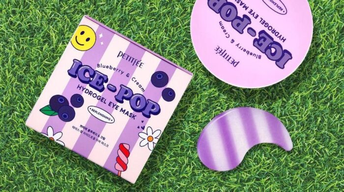 PETITFÉE Blueberry & Cream Ice-Pop Hydrogel Eye Mask 84g(60pcs) - EmpressKorea
