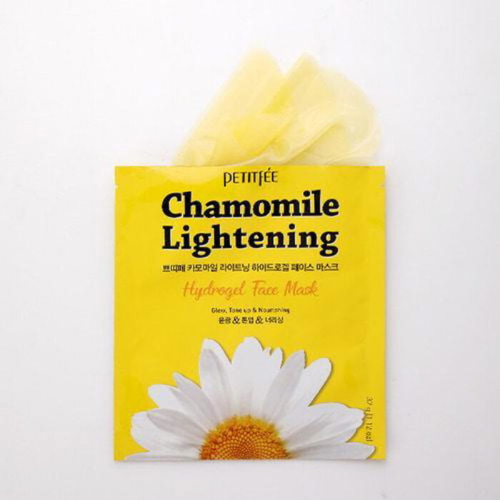 PETITFÉE Chamomile Lightening Hydrogel Face Mask 32g 5sheets - EmpressKorea