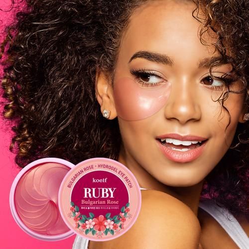 PETITFÉE KOELF RUBY BULGARIAN ROSE EYE PATCH 60Pads - EmpressKorea