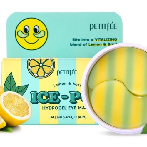 PETITFÉE Lemon & Basil Ice-Pop Hydrogel Eye Mask 84g(60pcs) - EmpressKorea