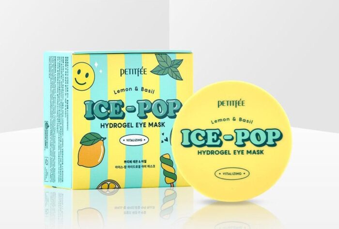 PETITFÉE Lemon & Basil Ice-Pop Hydrogel Eye Mask 84g(60pcs) - EmpressKorea