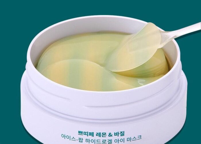 PETITFÉE Lemon & Basil Ice-Pop Hydrogel Eye Mask 84g(60pcs) - EmpressKorea