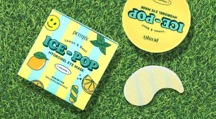 PETITFÉE Lemon & Basil Ice-Pop Hydrogel Eye Mask 84g(60pcs) - EmpressKorea