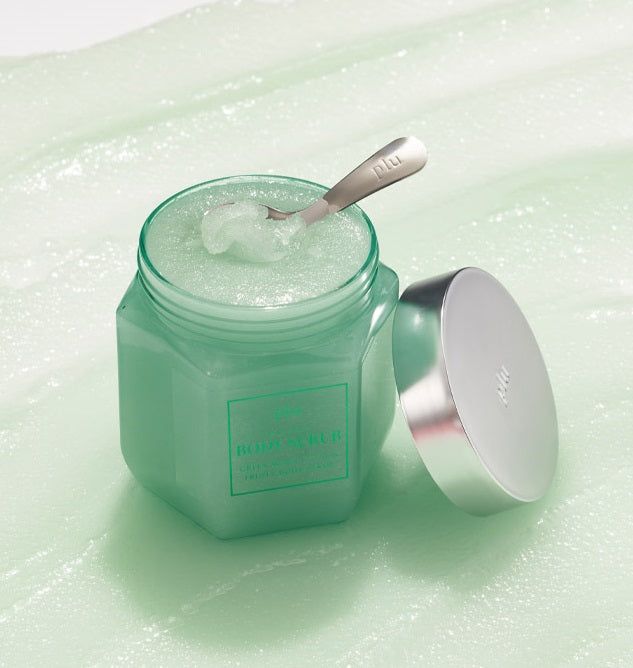 Plu Perfumed Fruity Body Scrub Green Mong Cotton 500g - EmpressKorea