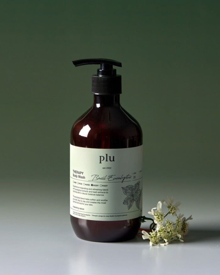 Plu Therapy Body Wash Basil Eucalyptus 500g - EmpressKorea