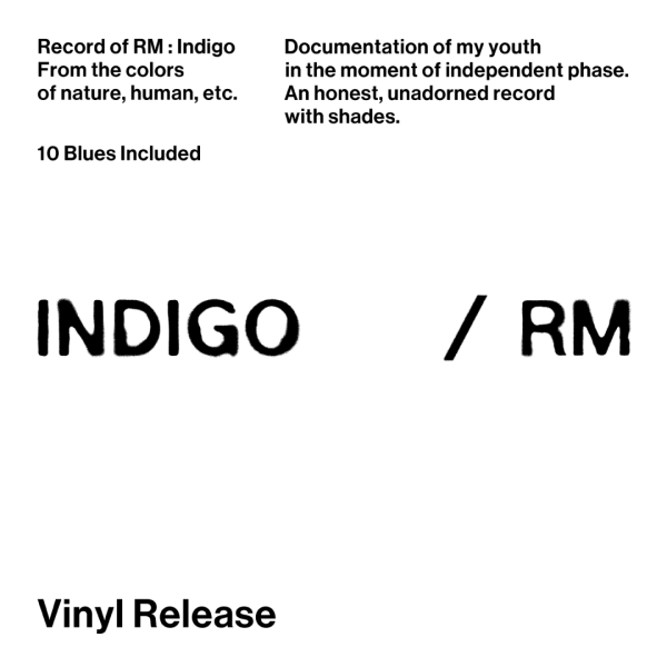 RM (BTS) - 1st Album: Indigo (LP) - EmpressKorea