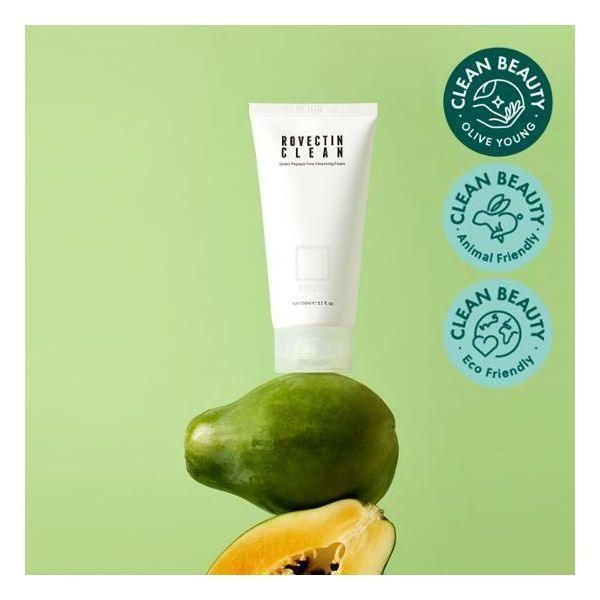 ROVECTIN Green Papaya Pore Cleansing Foam 150ml - EmpressKorea