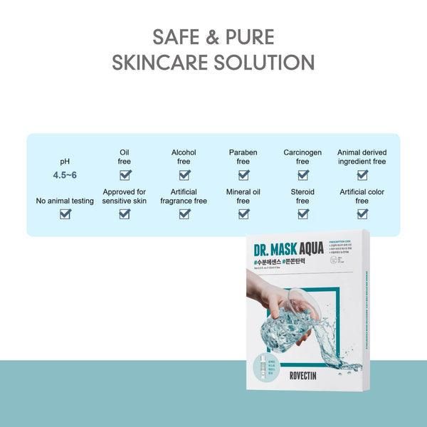ROVECTIN Skin Essentials Dr. Mask Aqua 25ml*5EA - EmpressKorea