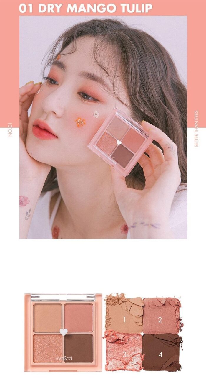 Rom&nd Better Than Eyes Eye Palette 3Colors - EmpressKorea